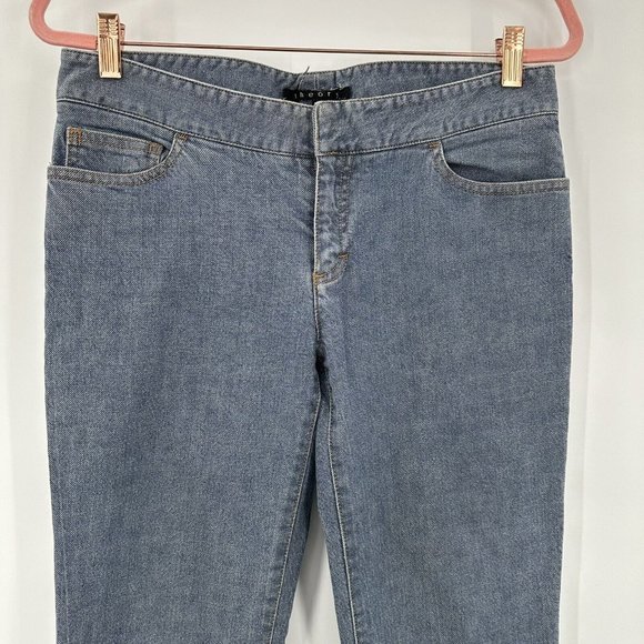 Theory Women's Blue Denim Boot Cut Jeans Size 8 - Picture 5 of 9